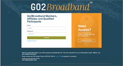 Desktop Screenshot of my.go2broadband.com