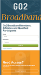 Mobile Screenshot of my.go2broadband.com